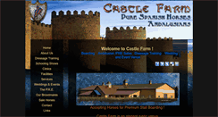 Desktop Screenshot of castlefarmandalusians.com